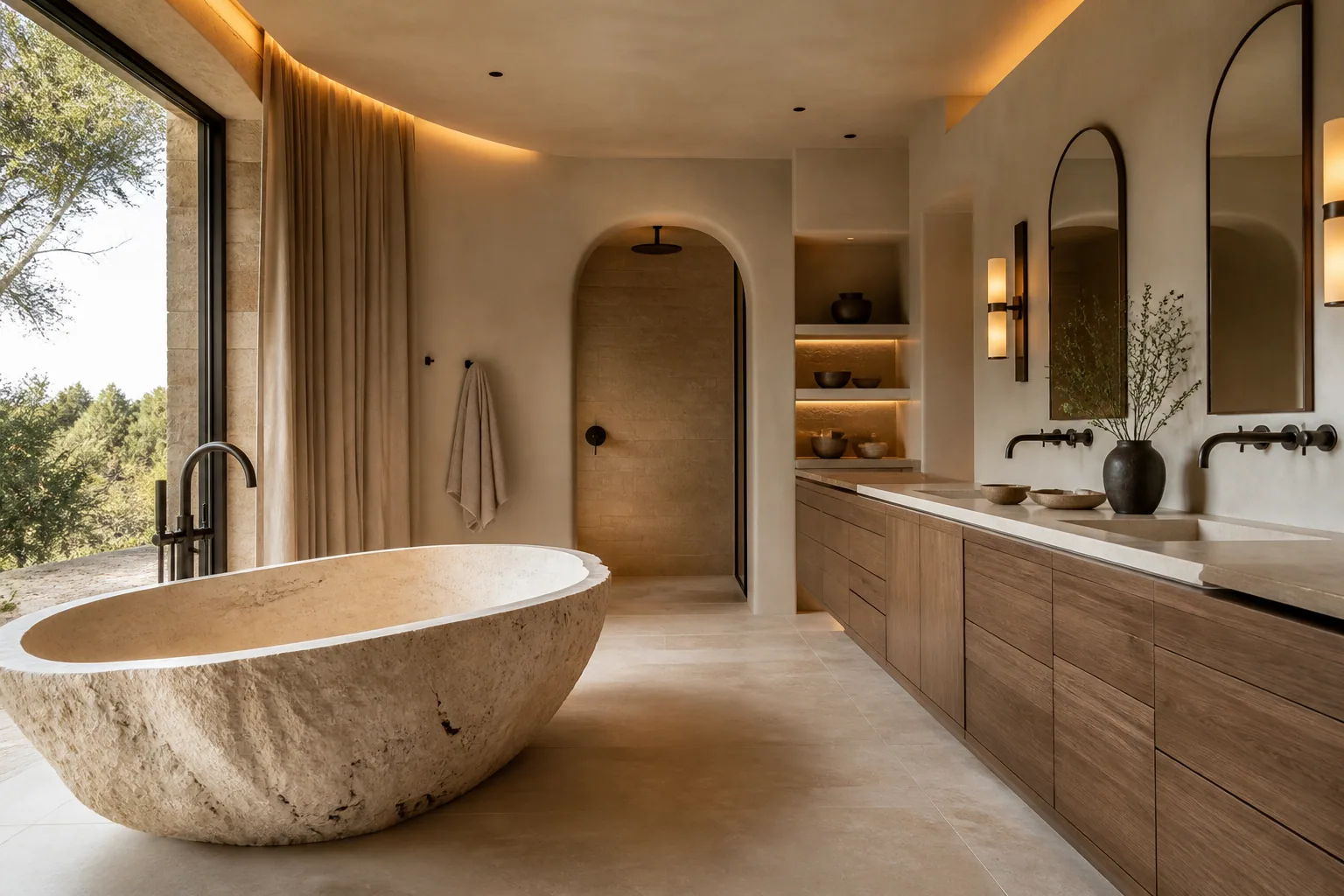 Modern organic bathroom design 6 by California Bath & Design