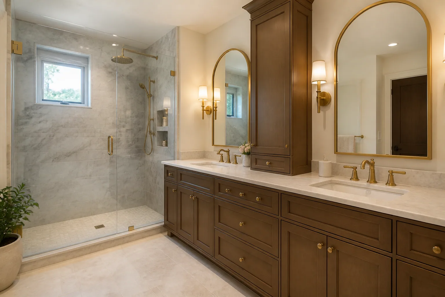 Transitional bathroom design 5 by California Bath & Design