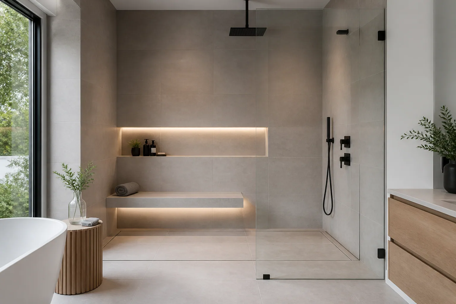 Walk-in shower design 3 by California Bath & Design