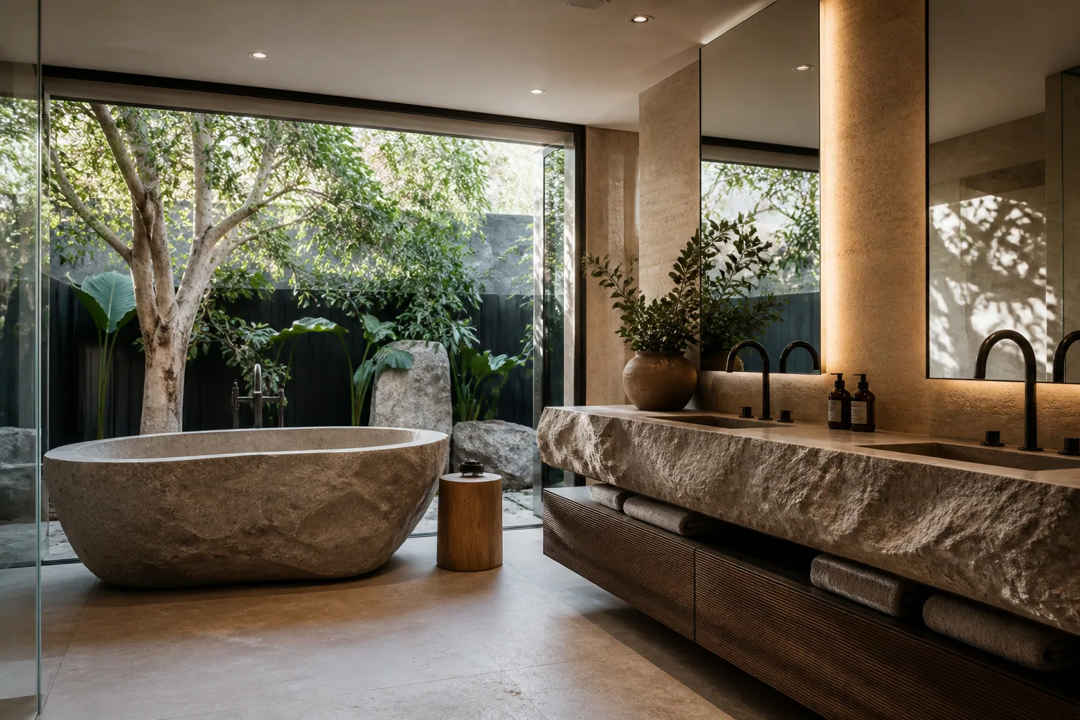 Modern organic bathroom design 10 by California Bath & Design