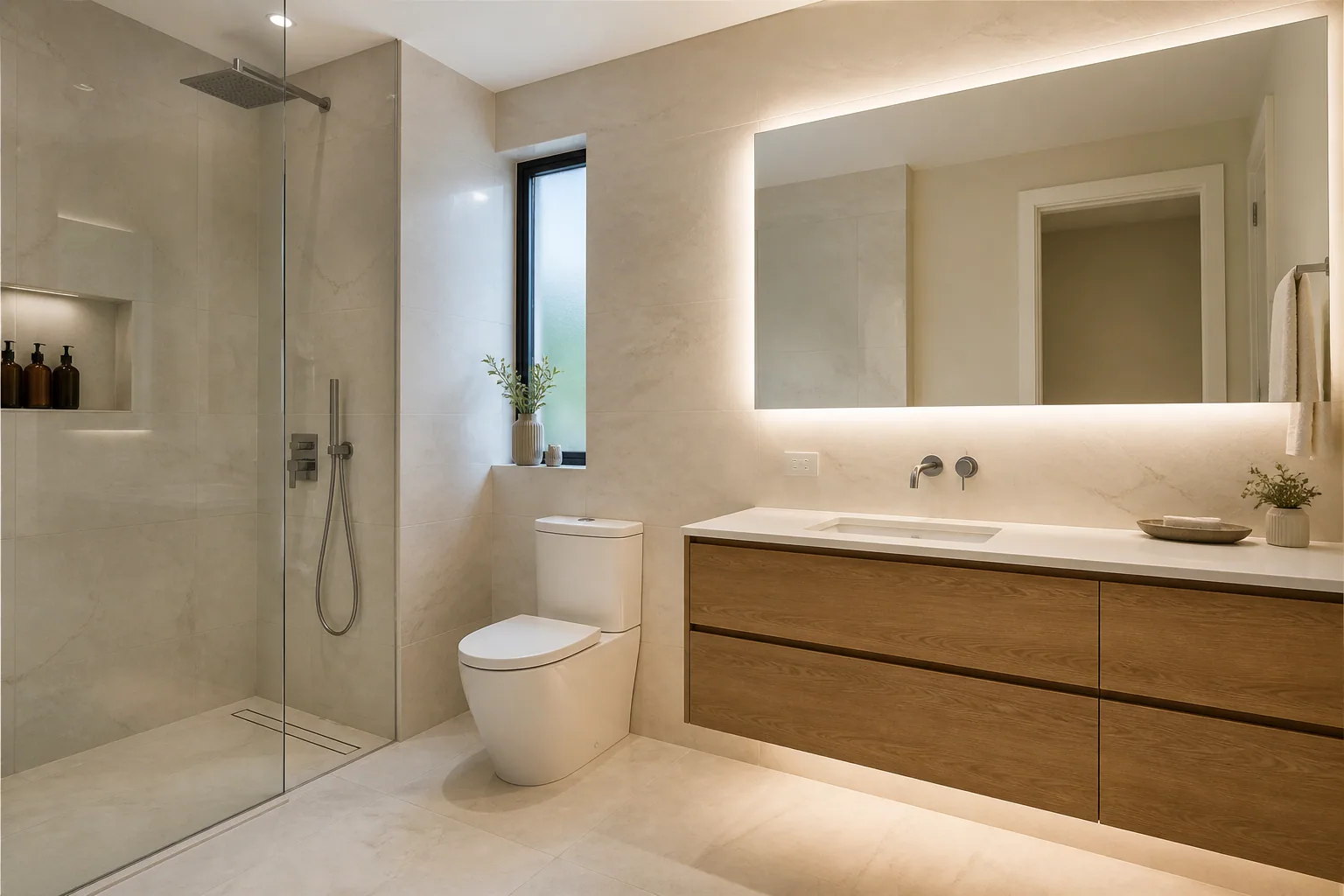 Light palette bathroom design 6 by California Bath & Design