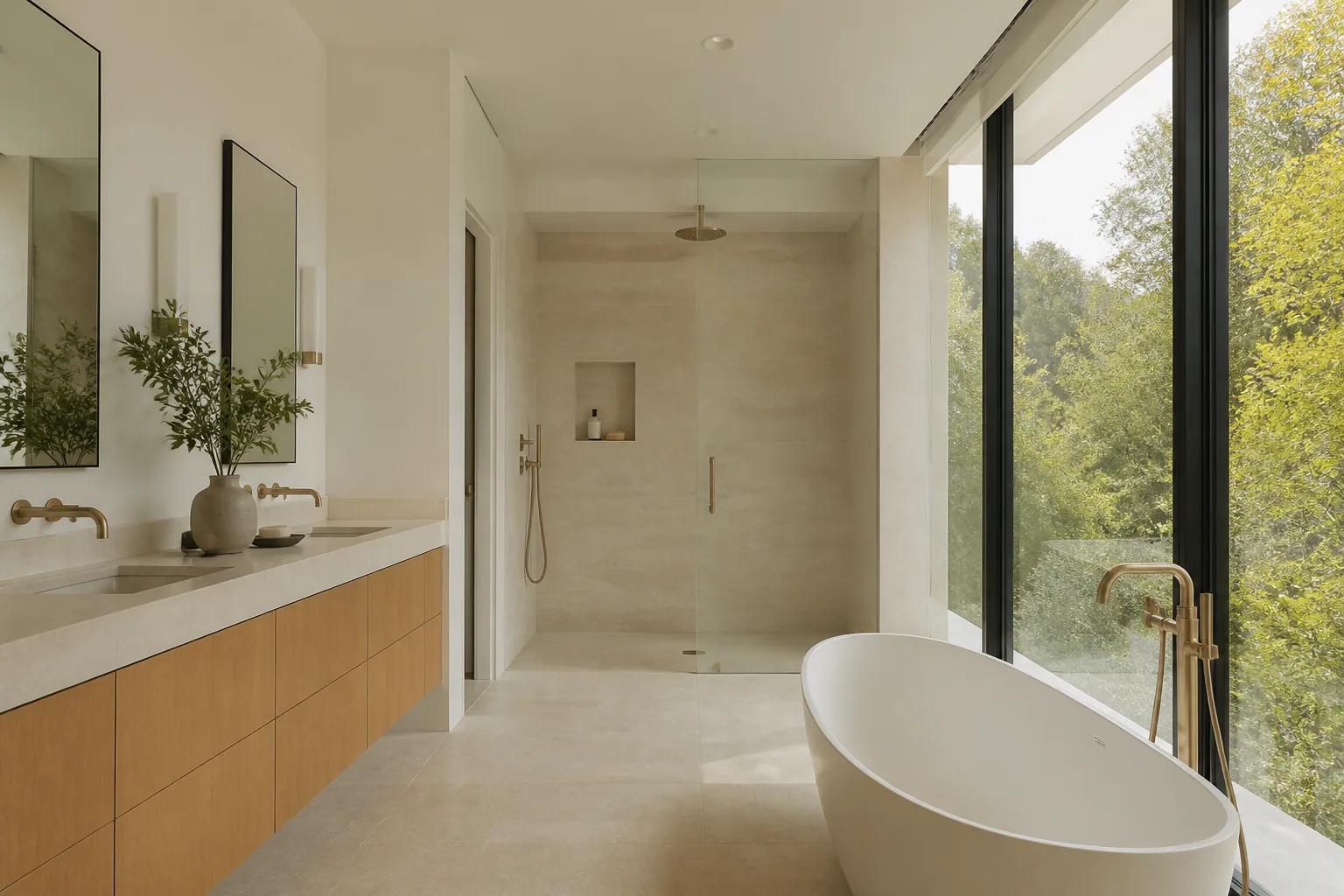 Light palette bathroom design 10 by California Bath & Design