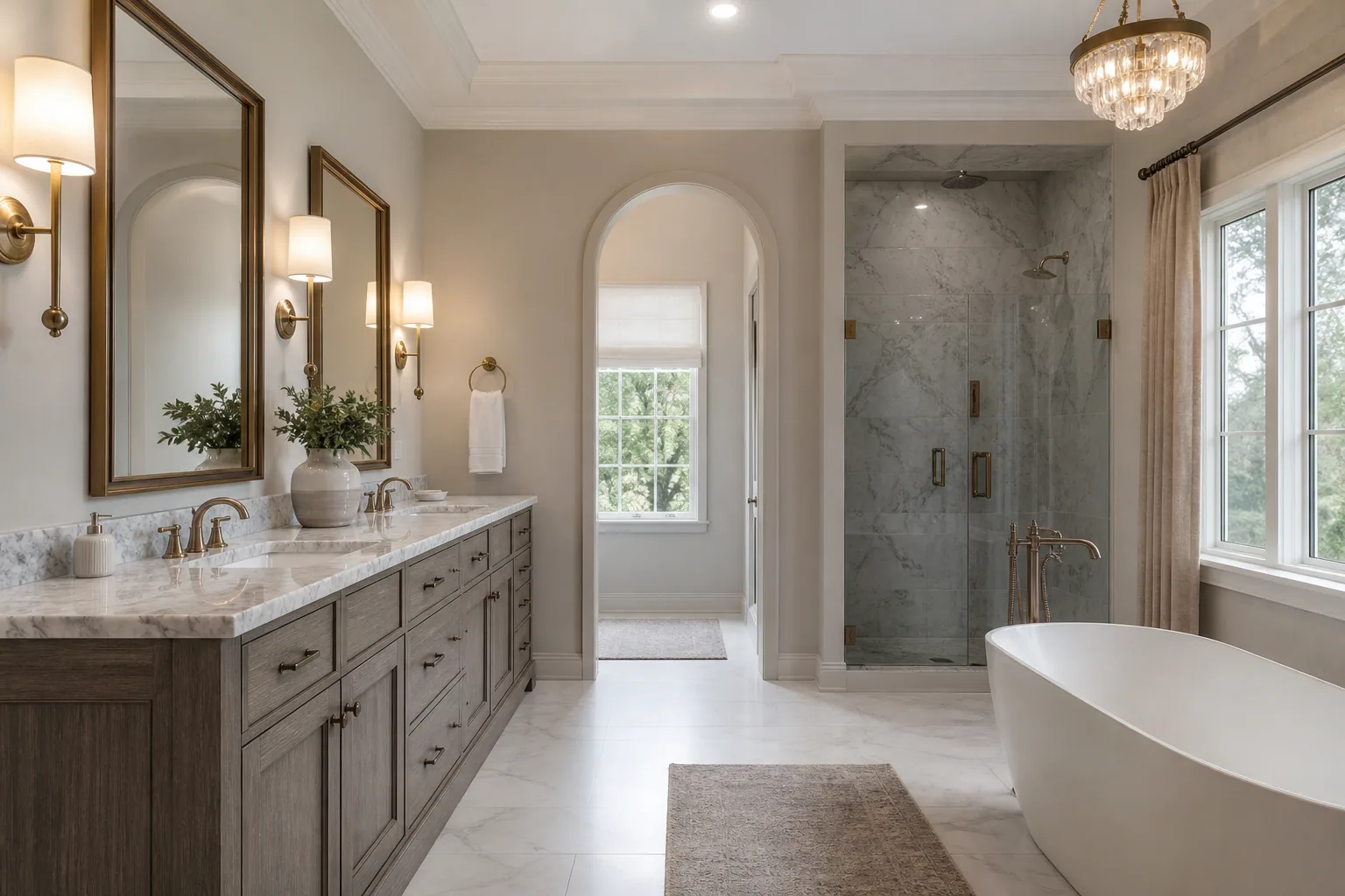 Transitional bathroom design 3 by California Bath & Design