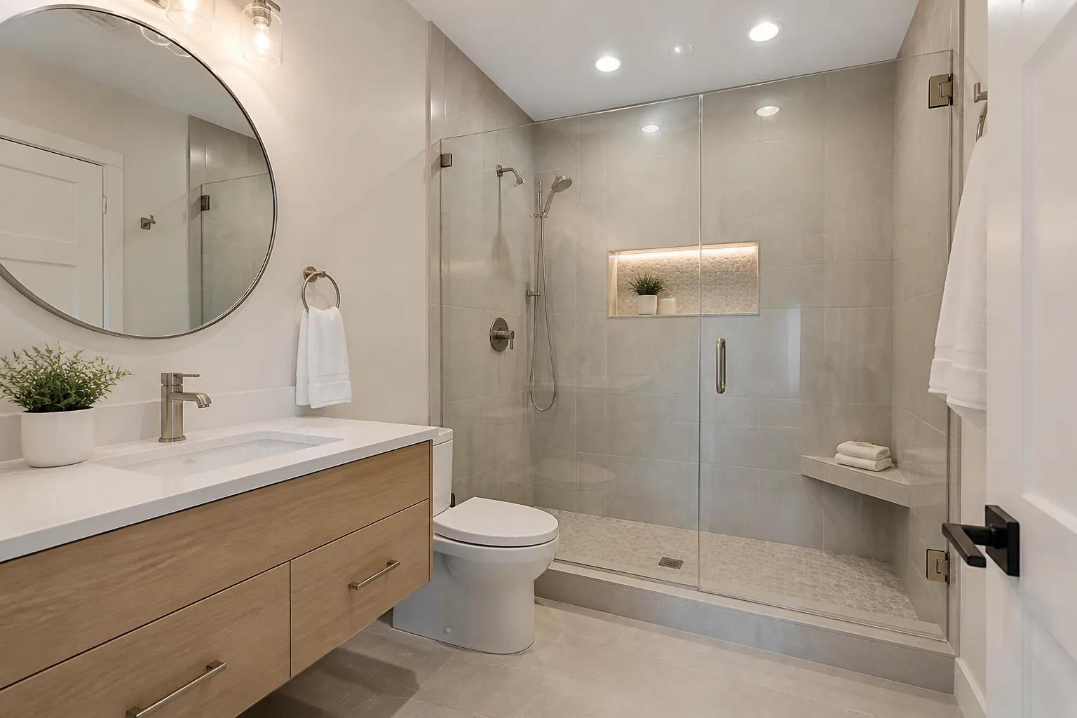Tub-to-shower conversion design 7 by California Bath & Design