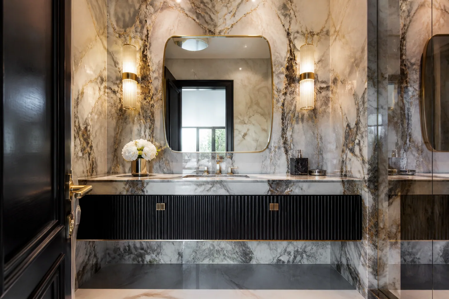 Powder room design 9 by California Bath & Design