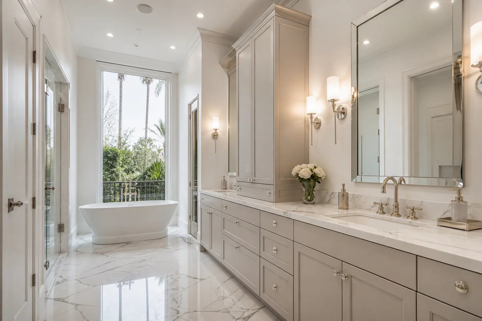 Transitional bathroom design 1 by California Bath & Design