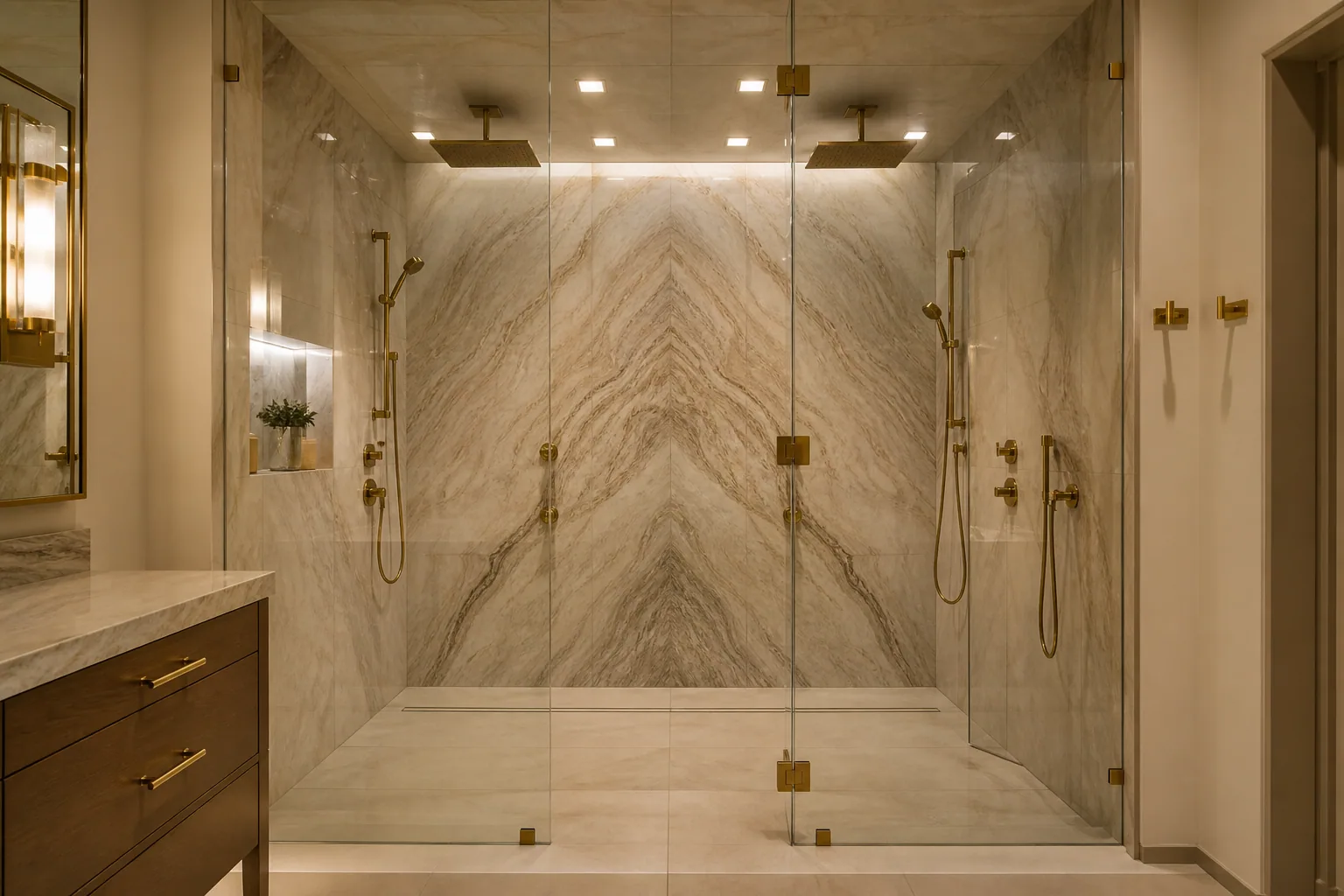 Walk-in shower design 2 by California Bath & Design
