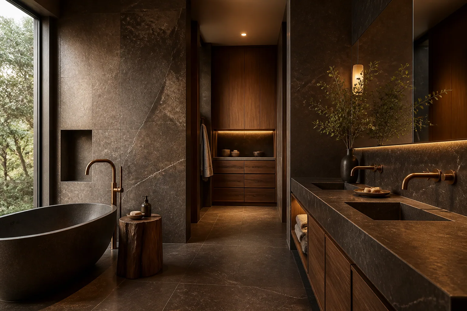 Modern organic bathroom design 8 by California Bath & Design