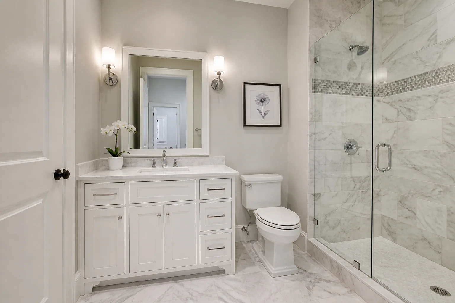 Transitional bathroom design 4 by California Bath & Design