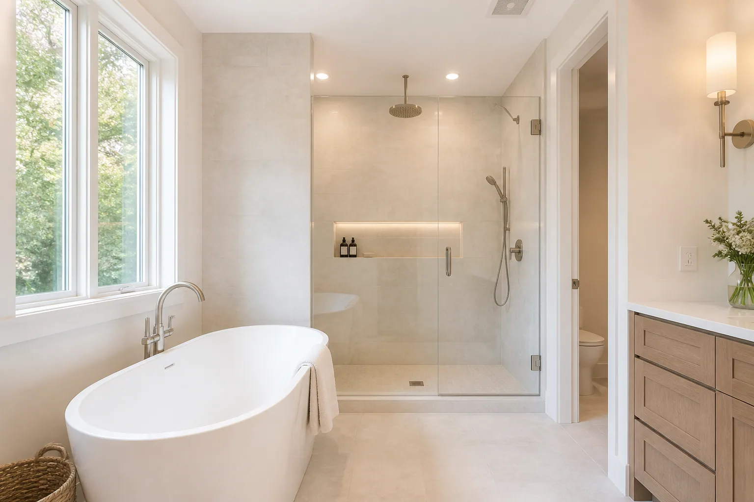 Tub-to-shower conversion design 9 by California Bath & Design